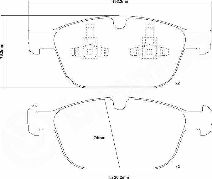 Brembo 07.D435.52 - Kit pastiglie freno per elevate prestazioni autozon.pro