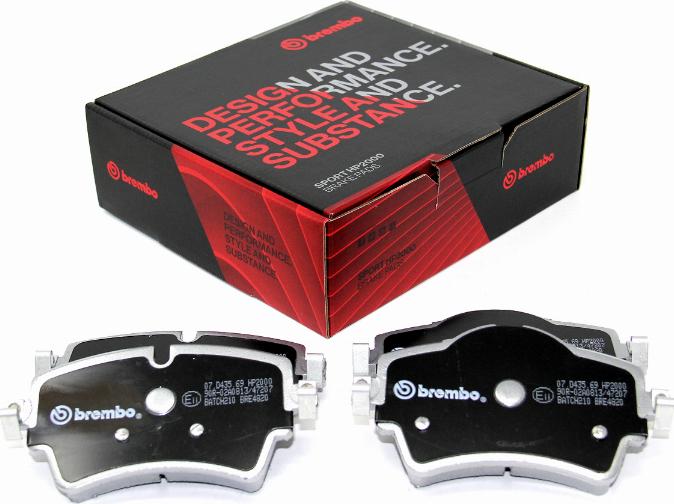 Brembo 07.D435.69 - Kit pastiglie freno per elevate prestazioni autozon.pro