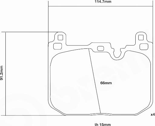 Brembo 07.D435.64 - Kit pastiglie freno per elevate prestazioni autozon.pro