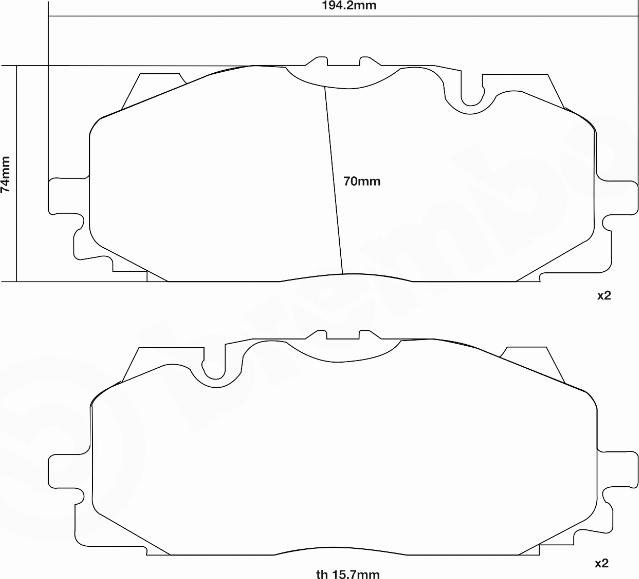 Brembo 07.D435.61 - Kit pastiglie freno per elevate prestazioni autozon.pro