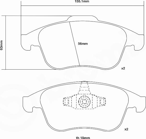 Brembo 07.D435.68 - Kit pastiglie freno per elevate prestazioni autozon.pro