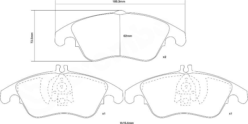 Brembo 07.D435.08 - Kit pastiglie freno per elevate prestazioni autozon.pro