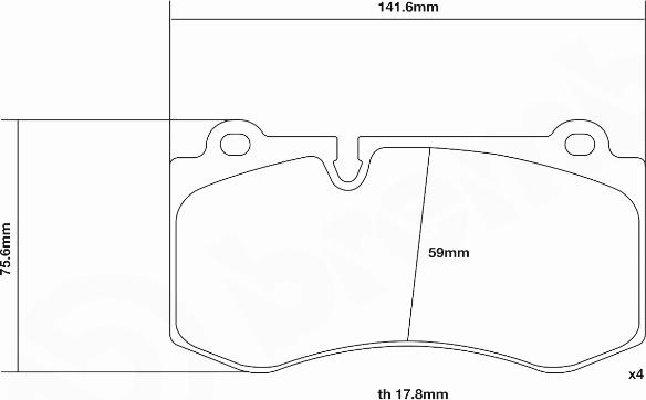 Brembo 07.D435.14 - Kit pastiglie freno per elevate prestazioni autozon.pro