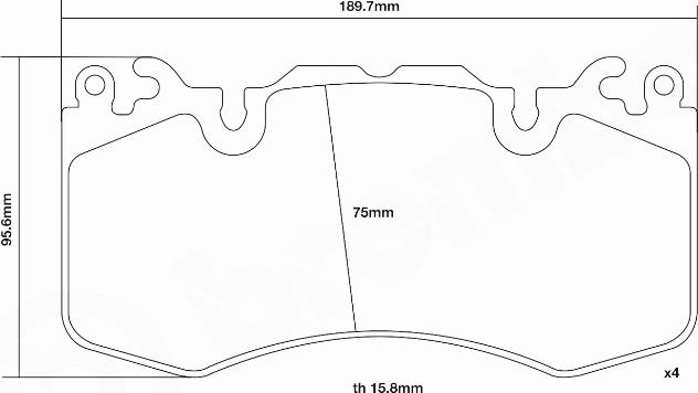 Brembo 07.D435.11 - Kit pastiglie freno per elevate prestazioni autozon.pro