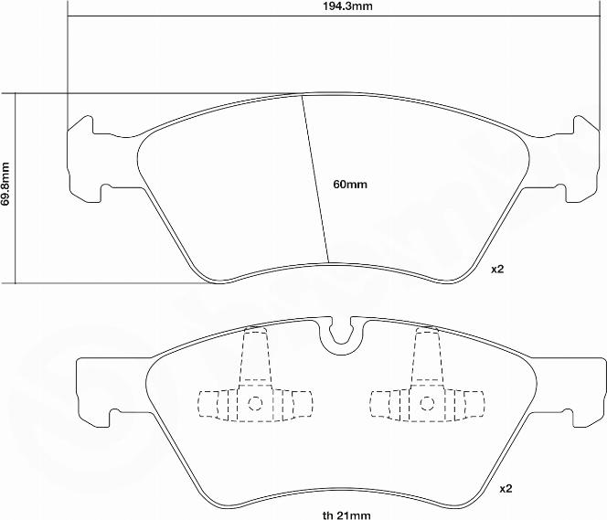 Brembo 07.D435.17 - Kit pastiglie freno per elevate prestazioni autozon.pro