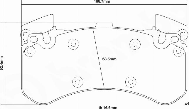 Brembo 07.D435.26 - Kit pastiglie freno per elevate prestazioni autozon.pro