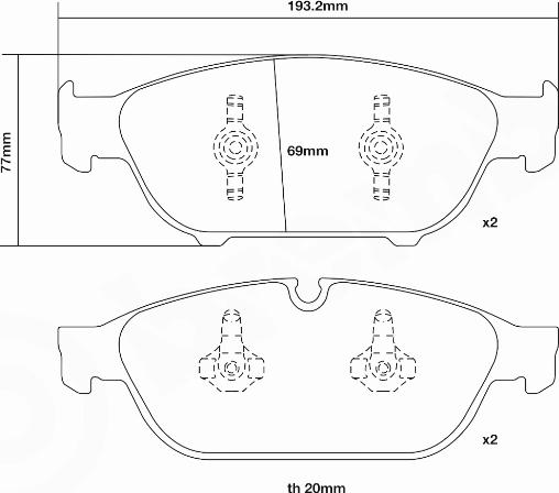 Brembo 07.D435.23 - Kit pastiglie freno per elevate prestazioni autozon.pro