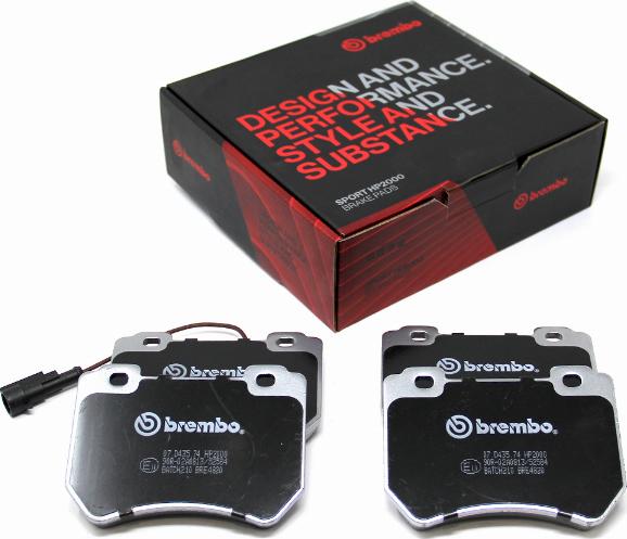 Brembo 07.D435.74 - Kit pastiglie freno per elevate prestazioni autozon.pro