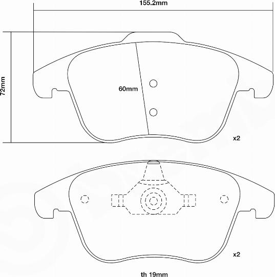 Brembo 07.D435.75 - Kit pastiglie freno per elevate prestazioni autozon.pro