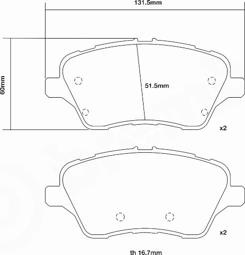 Brembo 07.D435.70 - Kit pastiglie freno per elevate prestazioni autozon.pro