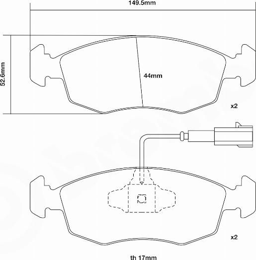 Brembo 07.D435.72 - Kit pastiglie freno per elevate prestazioni autozon.pro