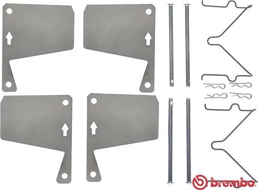 Brembo A 02 246 - Kit accessori, Pastiglia freno autozon.pro