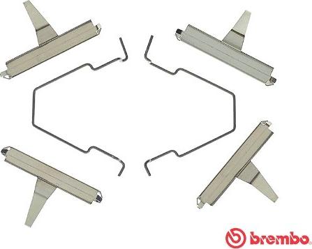 Brembo A 02 243 - Kit accessori, Pastiglia freno autozon.pro