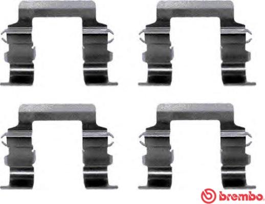 Brembo A 02 262 - Kit accessori, Pastiglia freno autozon.pro