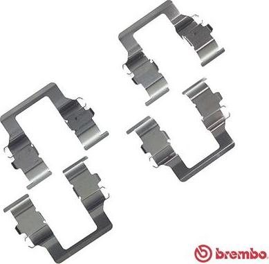 Brembo A 02 201 - Kit accessori, Pastiglia freno autozon.pro