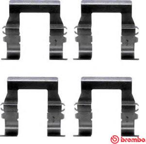 Brembo A 02 236 - Kit accessori, Pastiglia freno autozon.pro