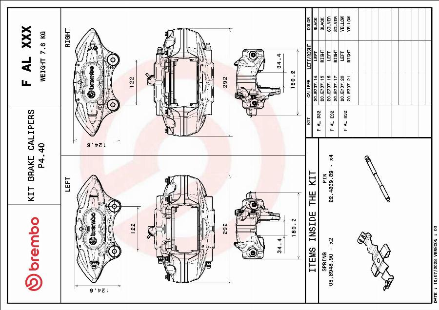 Brembo F AL D32 - Kit assale pinza freno autozon.pro