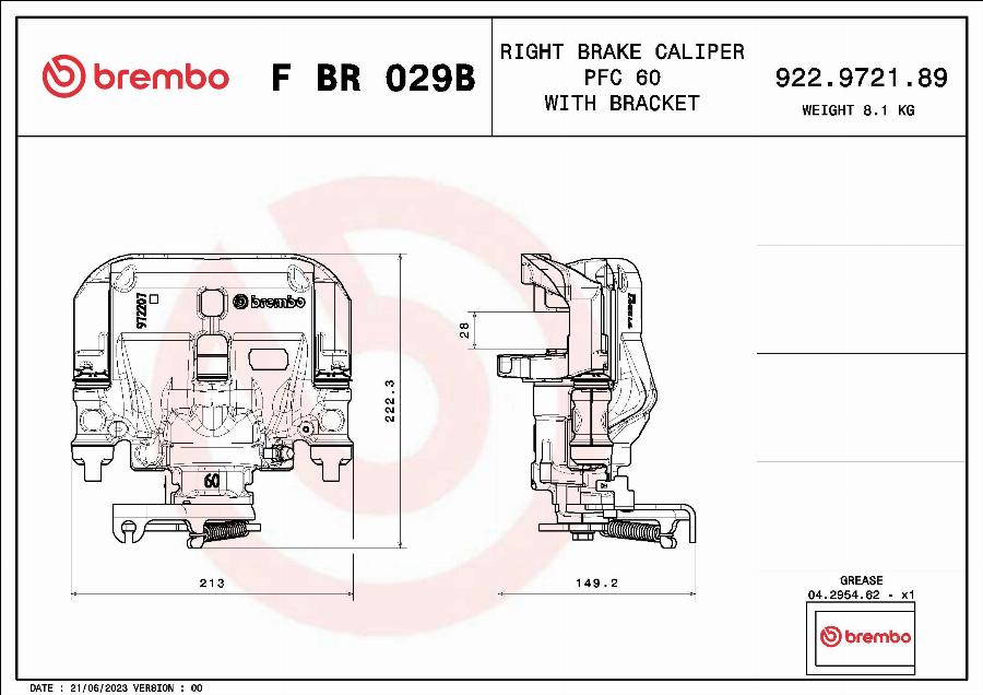 Brembo F BR 029B - Pinza freno autozon.pro