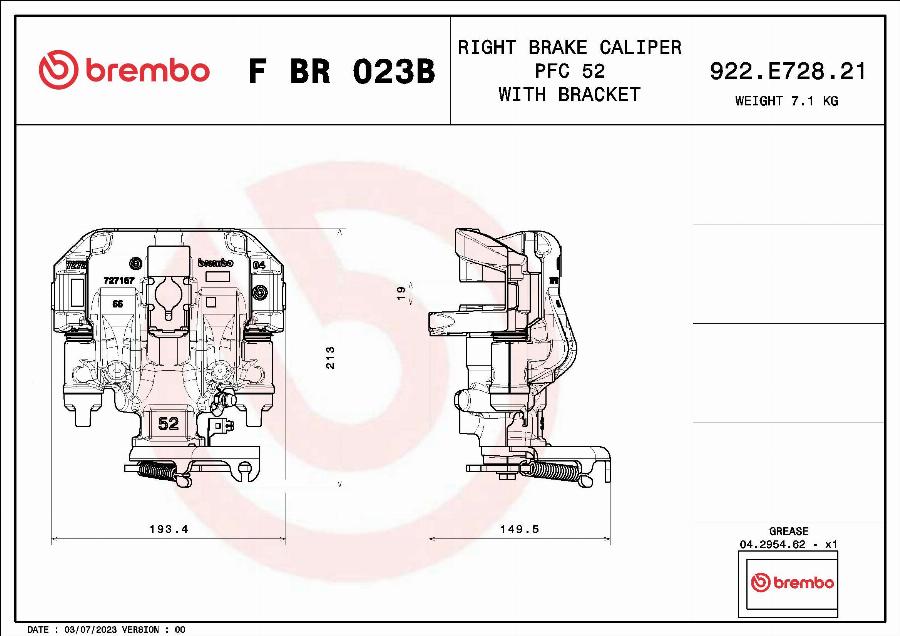 Brembo F BR 023B - Pinza freno autozon.pro