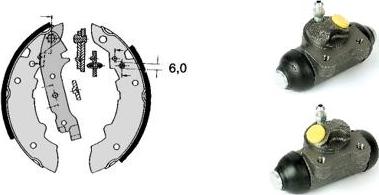 Brembo H 68 012 - Kit ganasce freno autozon.pro