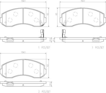 Brembo P99003N - Kit pastiglie freno, Freno a disco autozon.pro