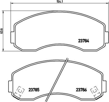 Brembo P 99 003 - Kit pastiglie freno, Freno a disco autozon.pro