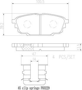 Brembo P99019N - Kit pastiglie freno, Freno a disco autozon.pro