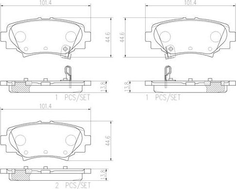 Brembo P49049N - Kit pastiglie freno, Freno a disco autozon.pro