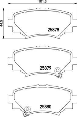 Brembo P 49 049 - Kit pastiglie freno, Freno a disco autozon.pro