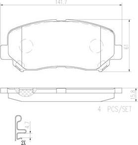 Brembo P49045N - Kit pastiglie freno, Freno a disco autozon.pro