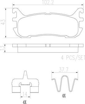 Brembo P49046N - Kit pastiglie freno, Freno a disco autozon.pro