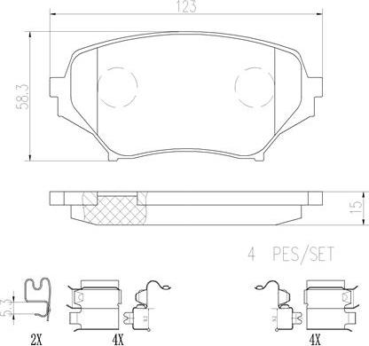 Brembo P49043N - Kit pastiglie freno, Freno a disco autozon.pro