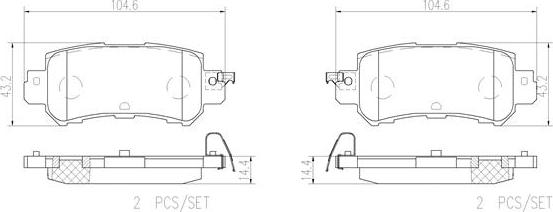 Brembo P49047N - Kit pastiglie freno, Freno a disco autozon.pro