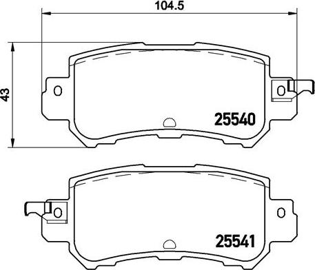 Brembo P 49 047X - Kit pastiglie freno, Freno a disco autozon.pro