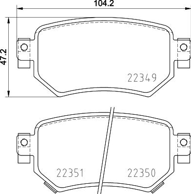 Brembo P 49 059 - Kit pastiglie freno, Freno a disco autozon.pro