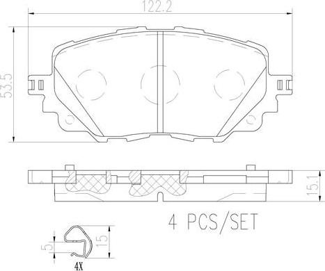 Brembo P49054N - Kit pastiglie freno, Freno a disco autozon.pro