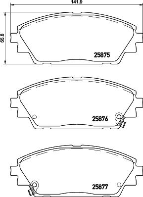 Brembo P 49 050 - Kit pastiglie freno, Freno a disco autozon.pro