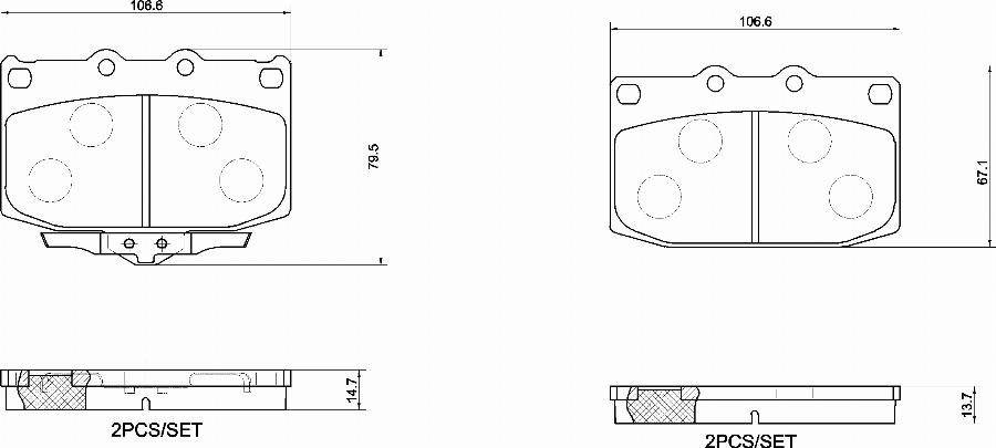 Brembo P 49 068 - Kit pastiglie freno, Freno a disco autozon.pro