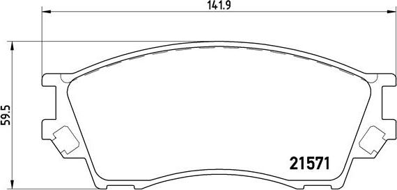 Brembo P 49 019 - Kit pastiglie freno, Freno a disco autozon.pro