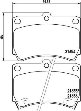 Brembo P 49 016 - Kit pastiglie freno, Freno a disco autozon.pro