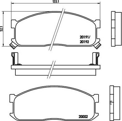 Brembo P 49 010 - Kit pastiglie freno, Freno a disco autozon.pro