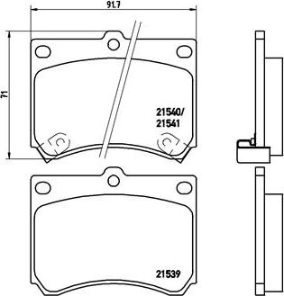 Brembo P 49 011 - Kit pastiglie freno, Freno a disco autozon.pro