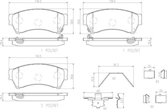 Brembo P49039N - Kit pastiglie freno, Freno a disco autozon.pro