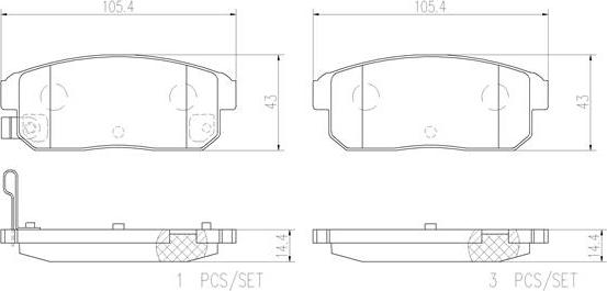 Brembo P49035N - Kit pastiglie freno, Freno a disco autozon.pro