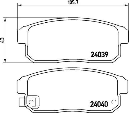 Brembo P 49 035 - Kit pastiglie freno, Freno a disco autozon.pro