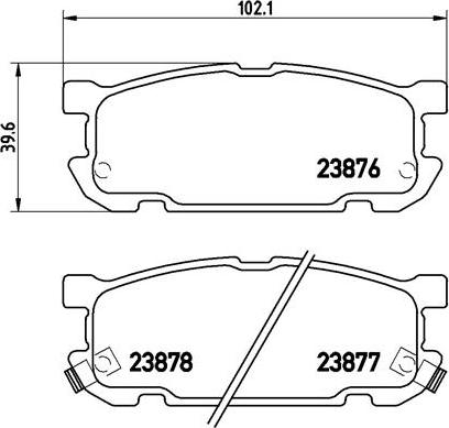 Brembo P 49 030 - Kit pastiglie freno, Freno a disco autozon.pro