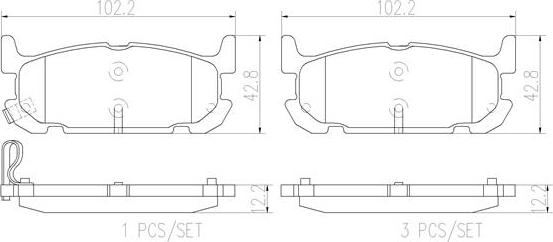 Brembo P49031N - Kit pastiglie freno, Freno a disco autozon.pro