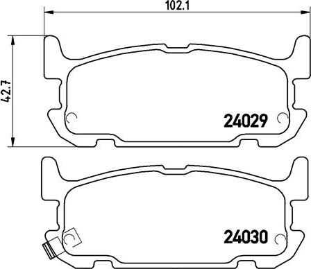 Brembo P 49 031 - Kit pastiglie freno, Freno a disco autozon.pro