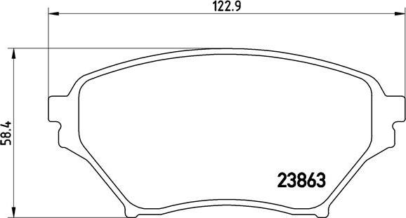 Brembo P 49 029 - Kit pastiglie freno, Freno a disco autozon.pro