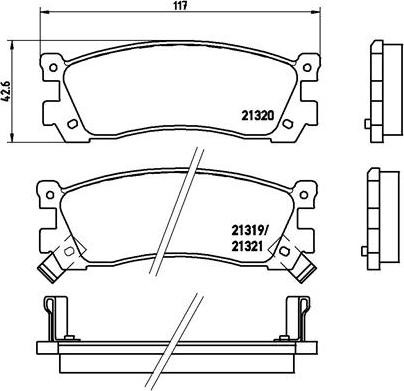 Brembo P 49 025 - Kit pastiglie freno, Freno a disco autozon.pro